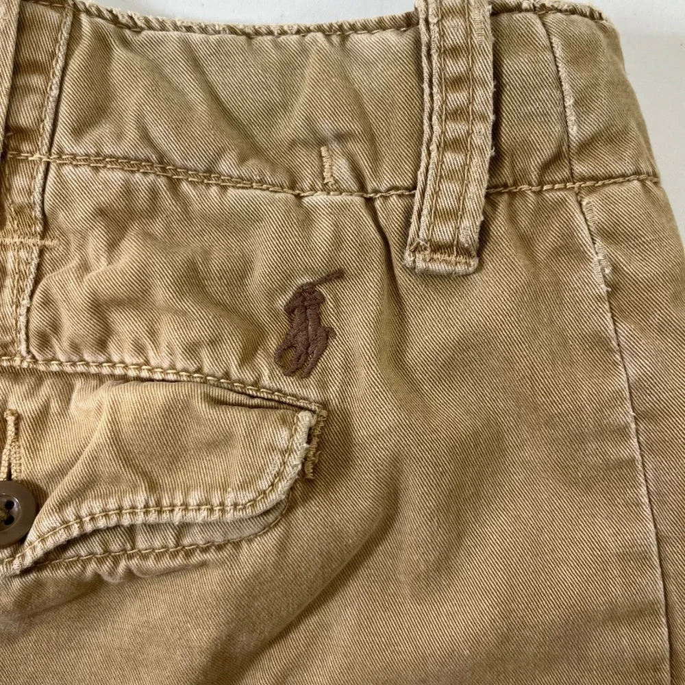 Vtg Polo Ralph Lauren Chino Shorts Men 35 Tan Cotton Twill Classic Preppy Casual